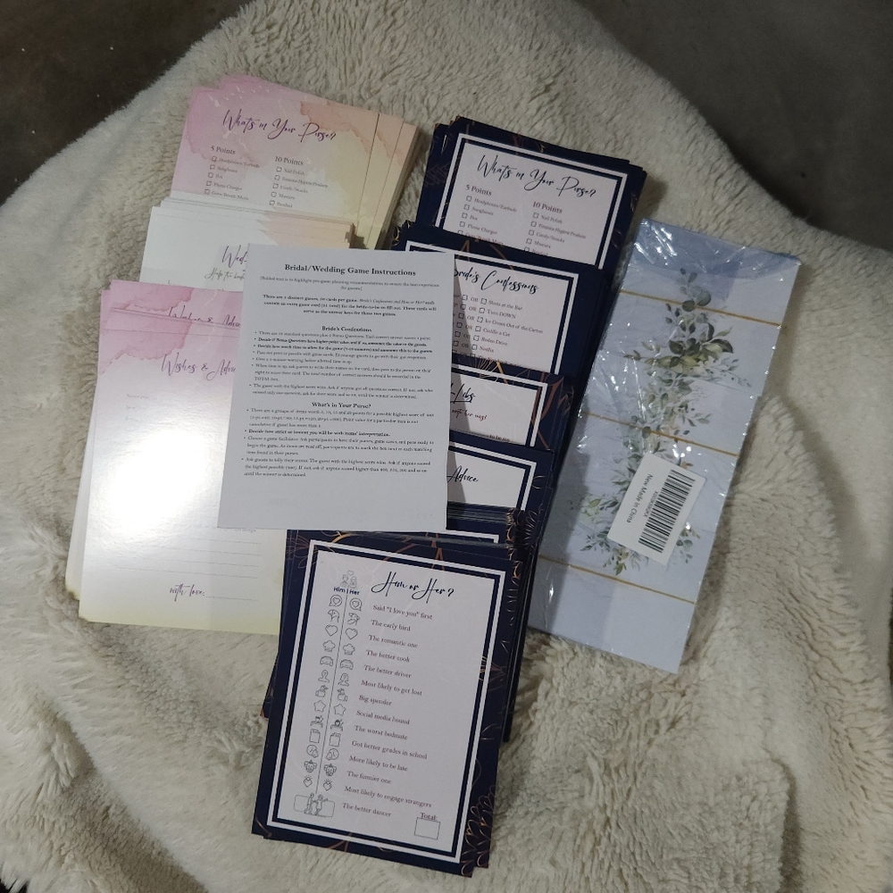 Wedding/Bridal Games Bundle